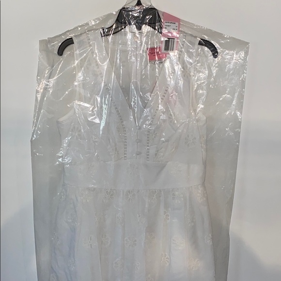 NWT Kate Spade White Clover Eyelet Minidress ♠️ - Picture 6 of 14